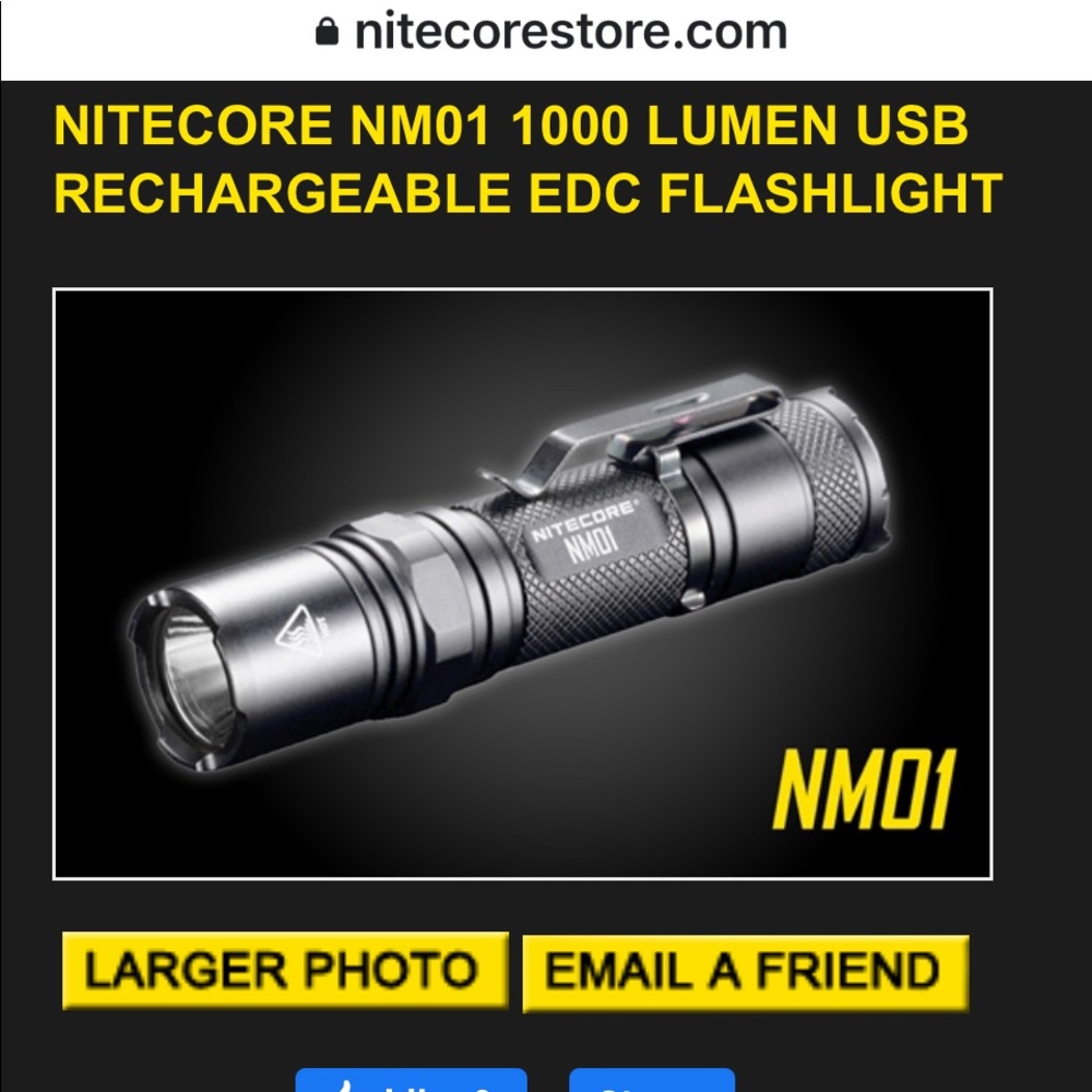 Nitecore NM01 flashlight